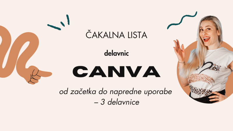 Čakalna lista delavnic Canva – bodite prvi obveščeni
