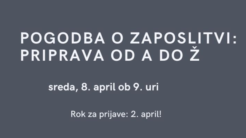 Pogodba o zaposlitvi: Priprava od A do Ž