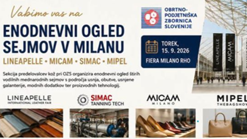 Strokovni ogled štirih mednarodnih sejmov v Milanu