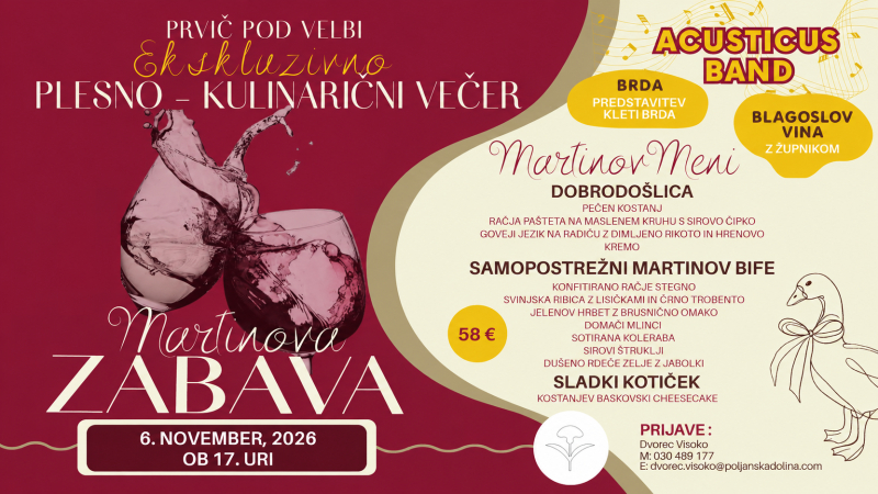 Martinovo v Dvorani pod velbi na Visokem