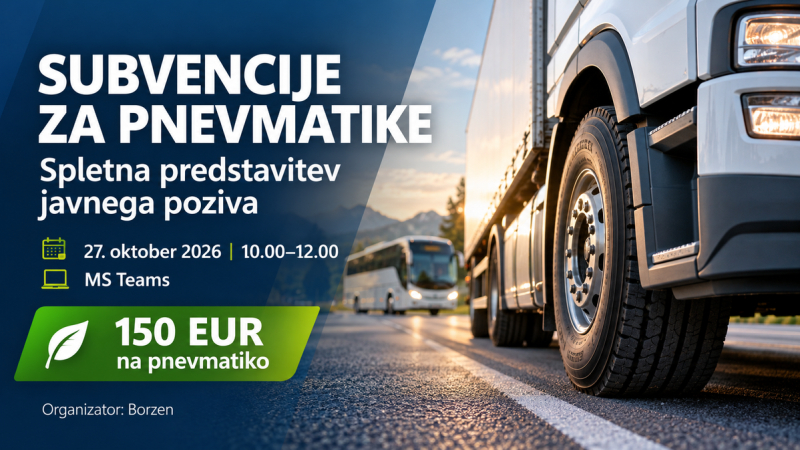 Spletna predstavitev subvencij za pnevmatike