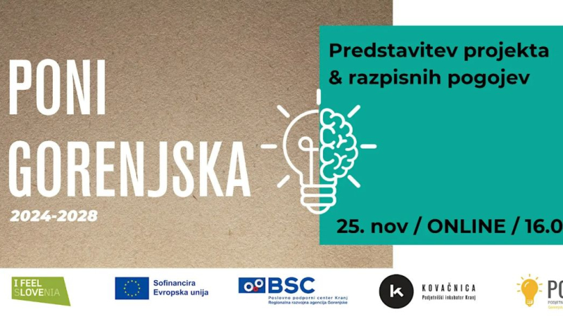 PONI Gorenjska: spletna predstavitev projekta